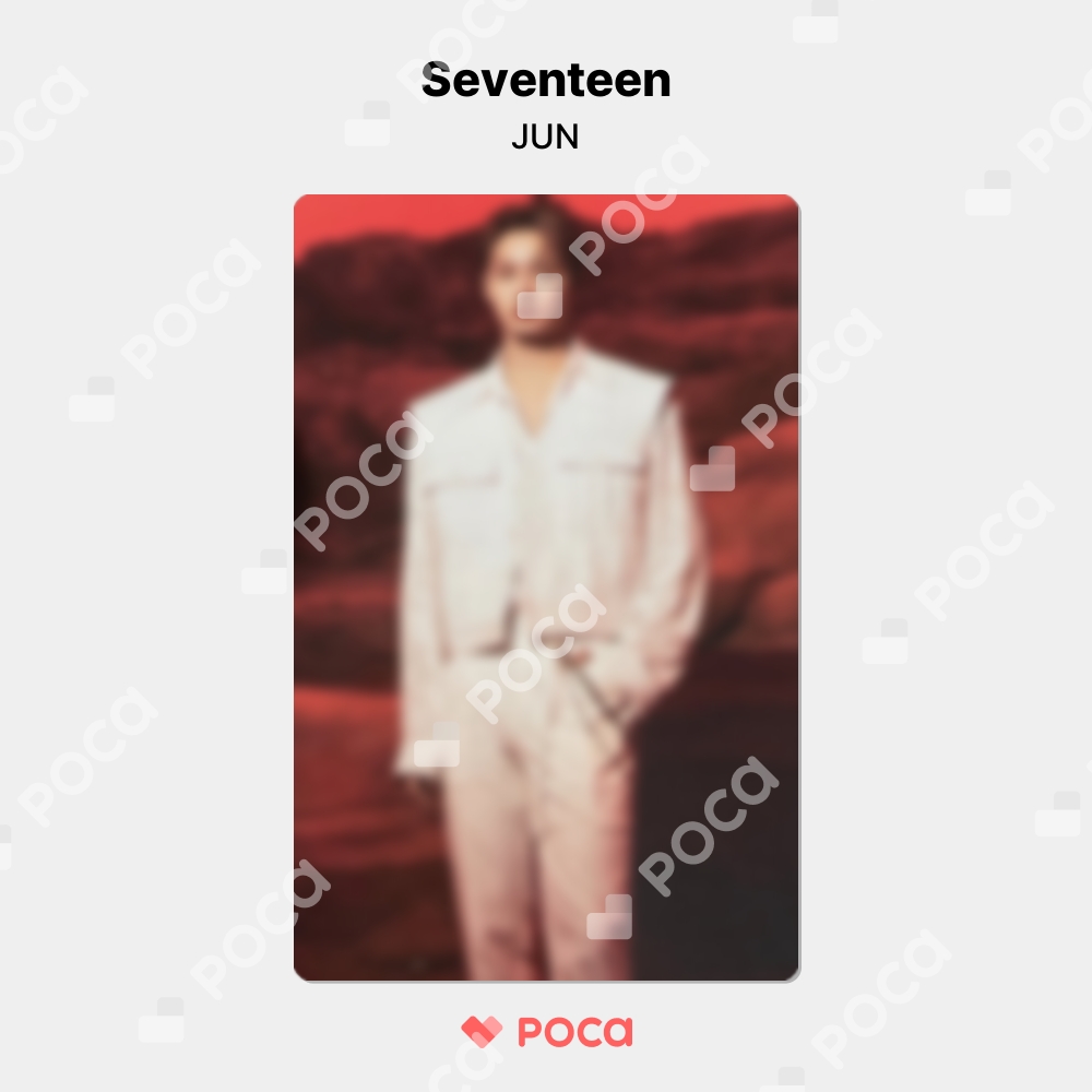 SEVENTEEN Be the sun memorial Card ジュン Seventeen JUN] SEVENTEEN WORLD TOUR [BE THE SUN] Trading